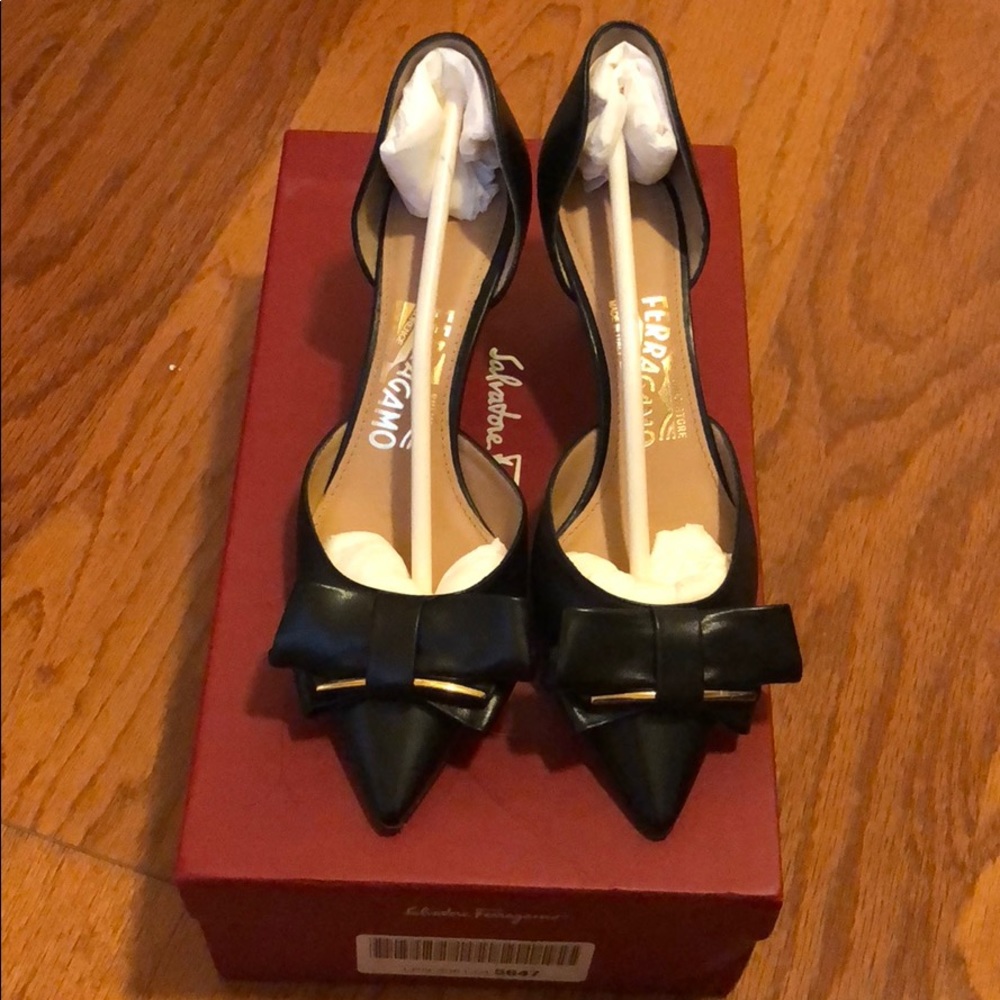 Ferragamo Rietta Nero Calf Skin